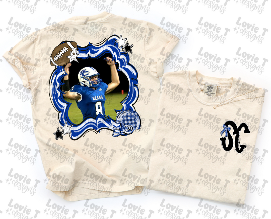 FOOTBALL FRAME + POCKET DESIGN - CUSTOMIZABLE