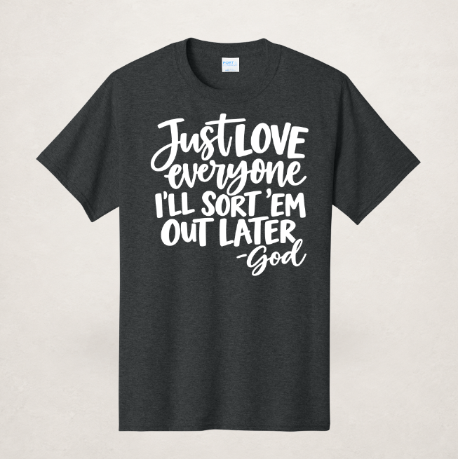 $8 Black Heather Tee – Upload Your Design