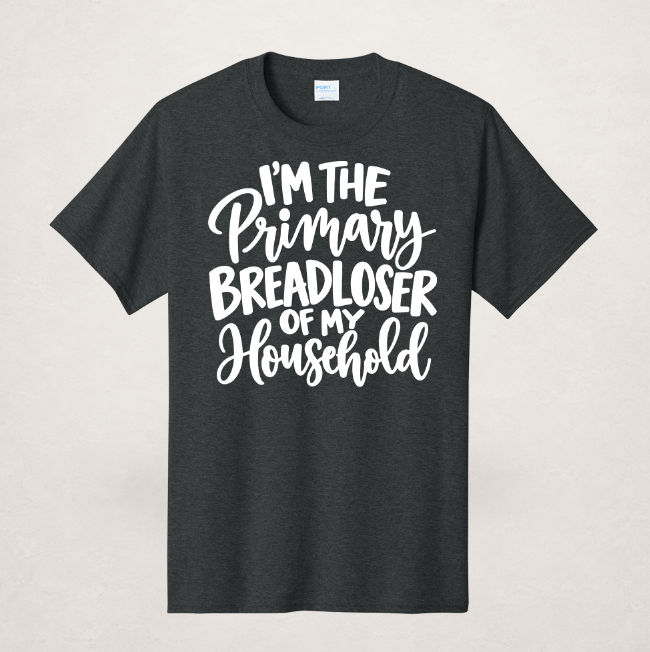 $8 Black Heather Tee – Upload Your Design