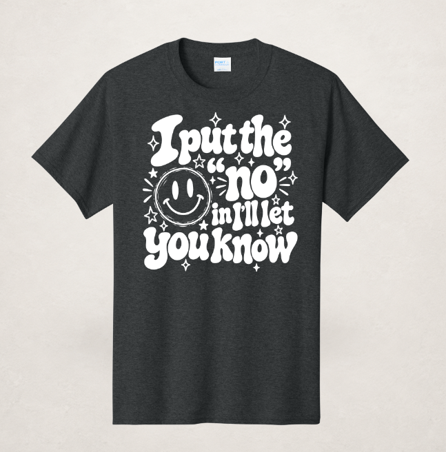$8 Black Heather Tee – Upload Your Design
