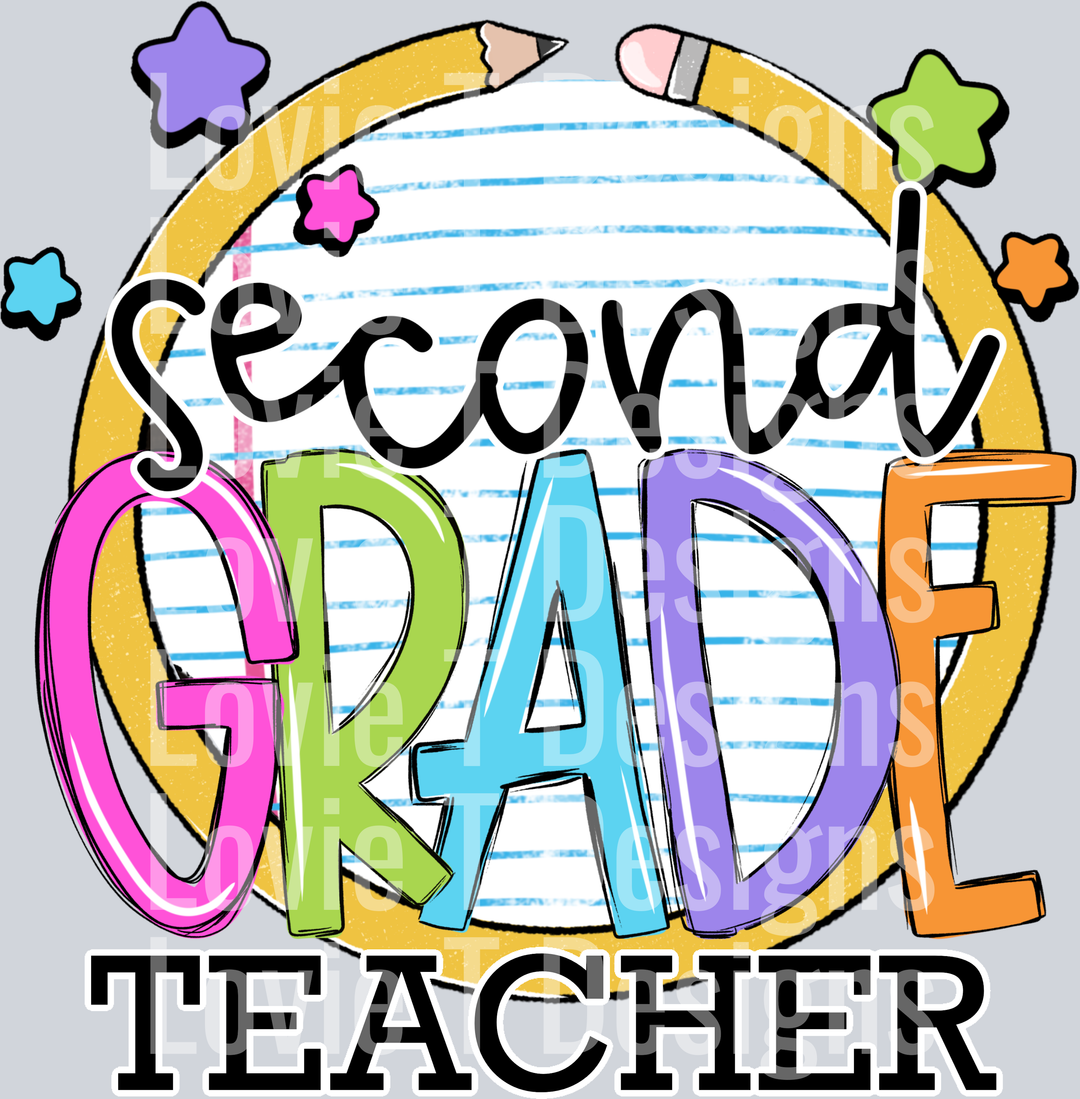 Second Grade Teacher  Paper and Pencil