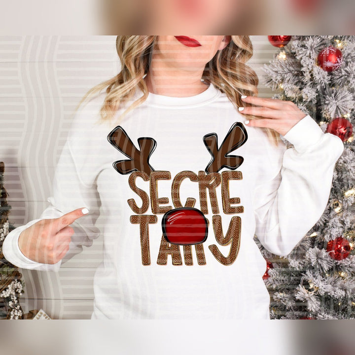 Secretary Deer Antler School Staff DTF transfer