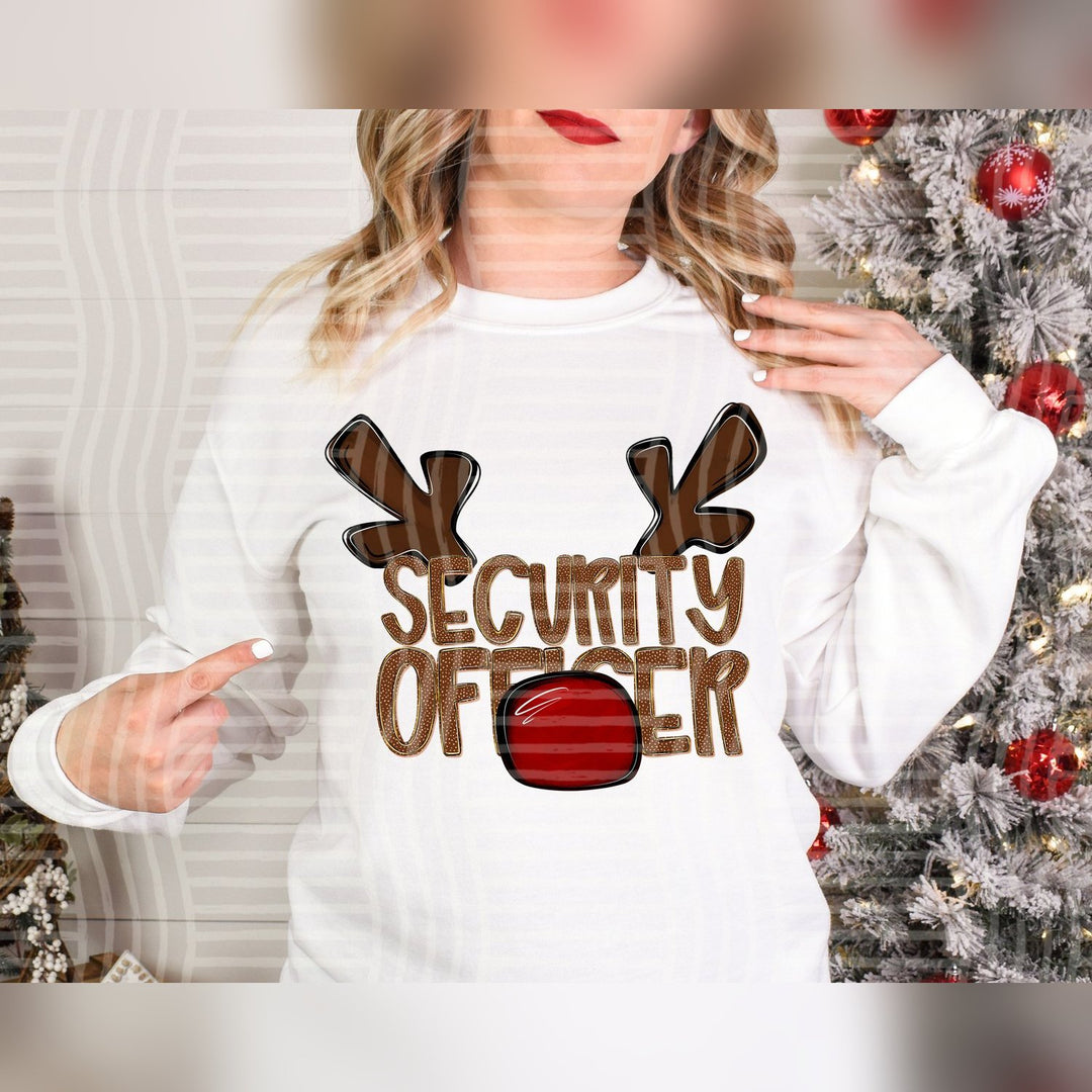 Security Officer Deer Antler School Staff DTF transfer