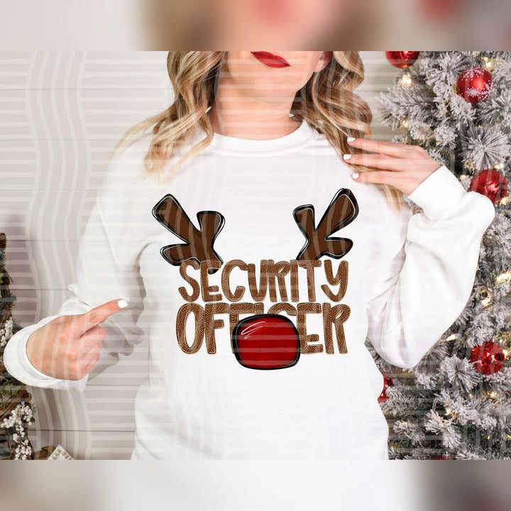 Security Officer Deer Antler School Staff DTF transfer