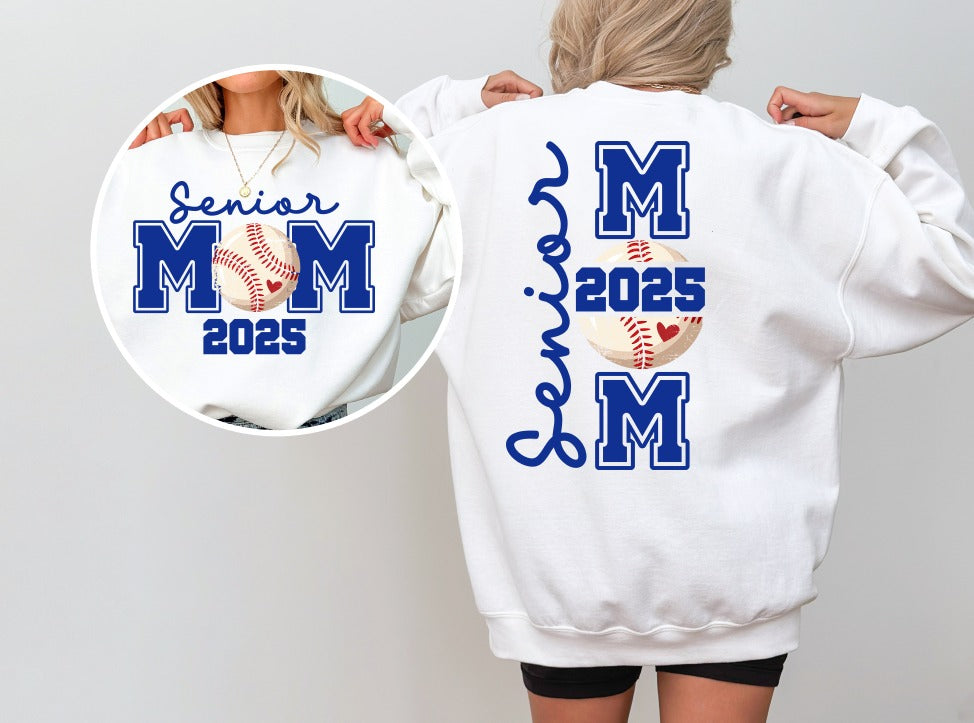 SENIOR BASEBALL MOM FRONT + BACK