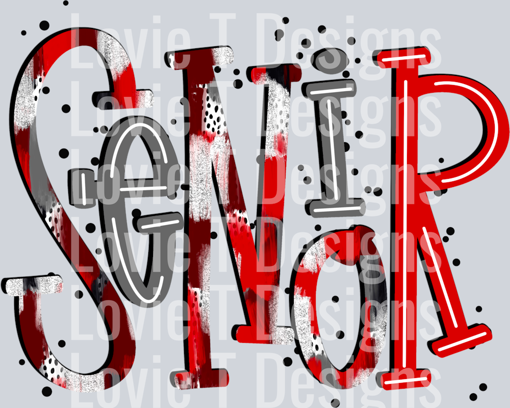 Senior Blk gray red