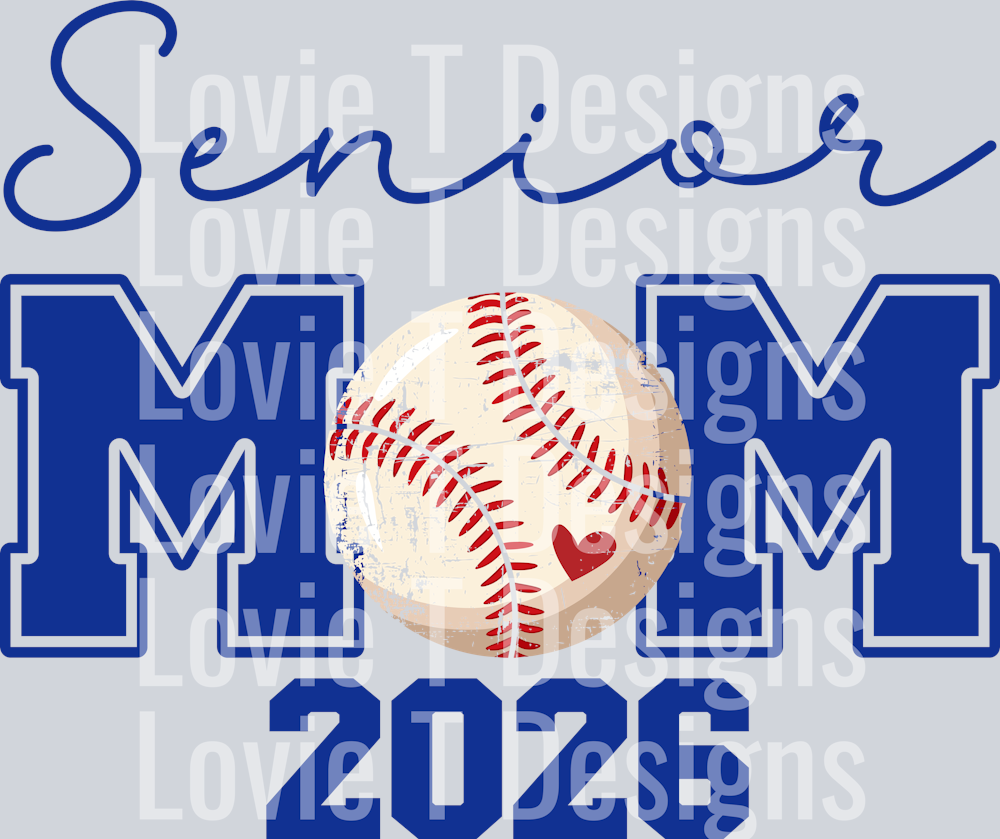 Senior Mom BASEBALL MOM 2026 ROYAL