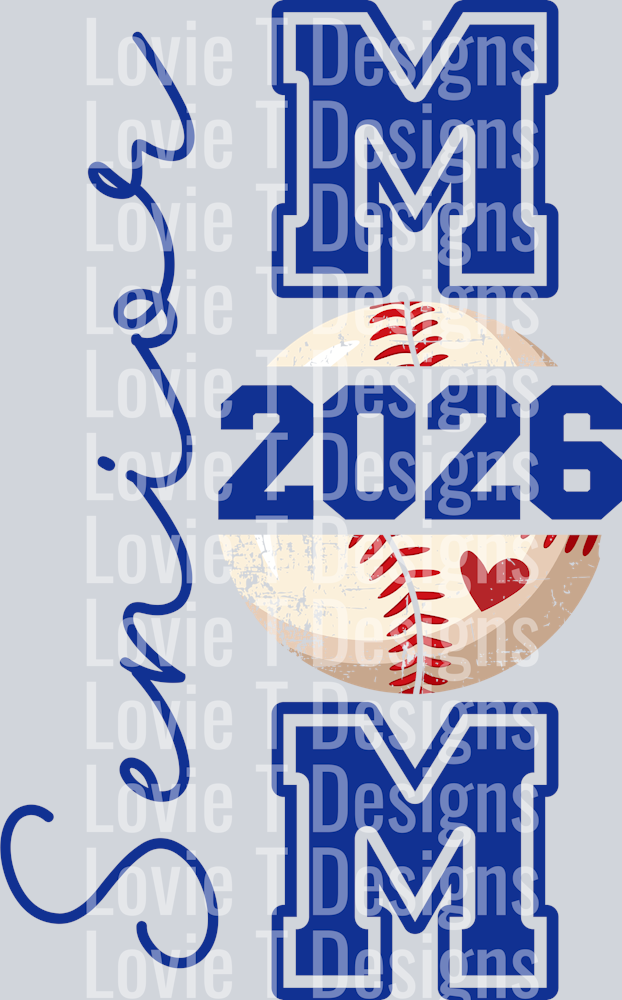 Senior Mom BASEBALL MOM BACK 2026