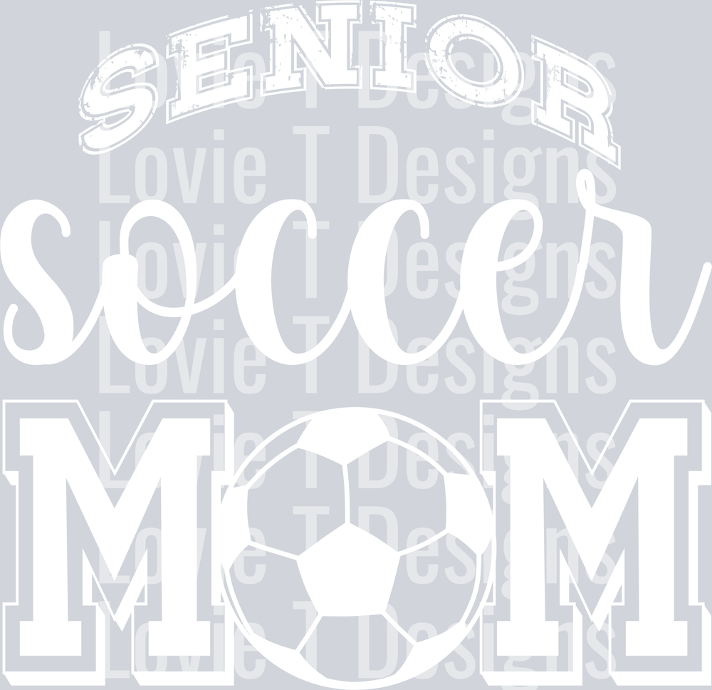 Senior Soccer Mom White