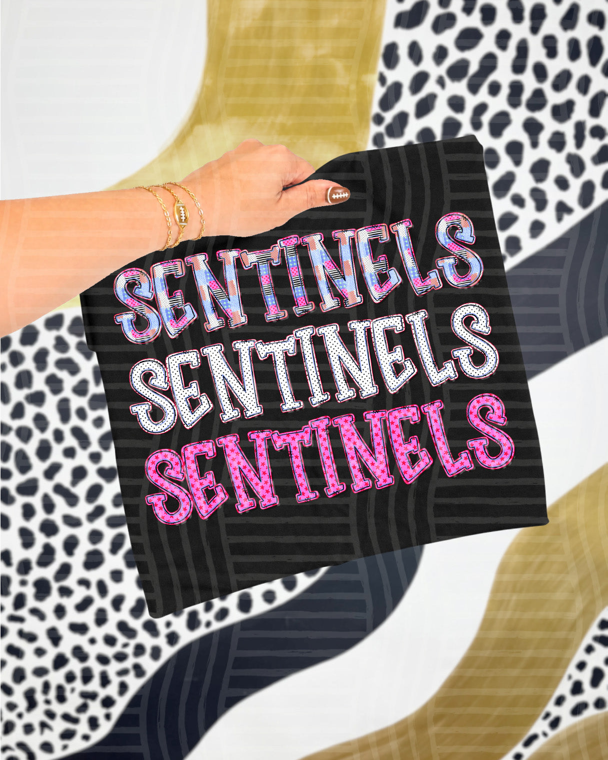 Dolly Tri Stacked Mascots Sentinels design