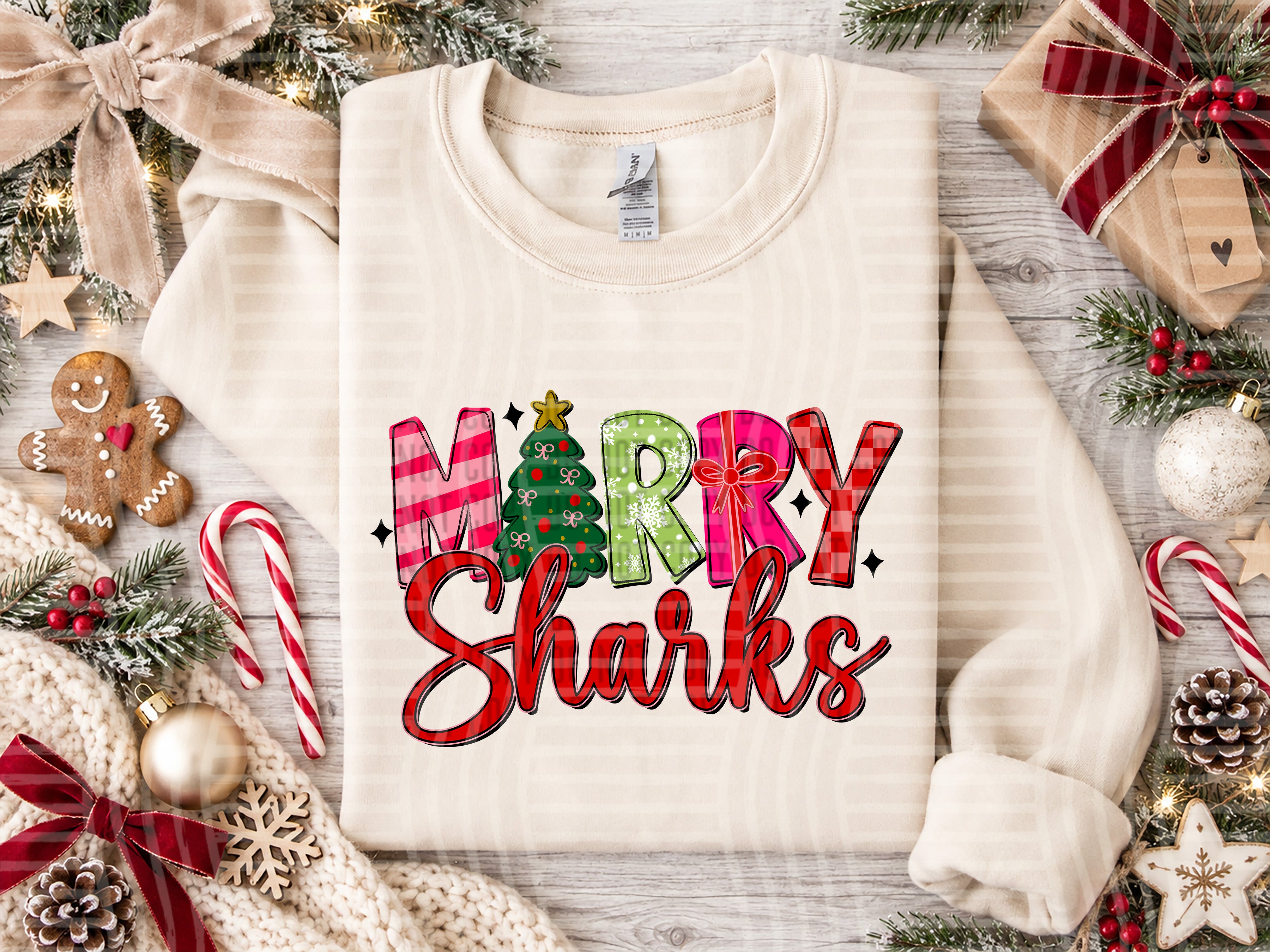 Merry Mascots Sharks design