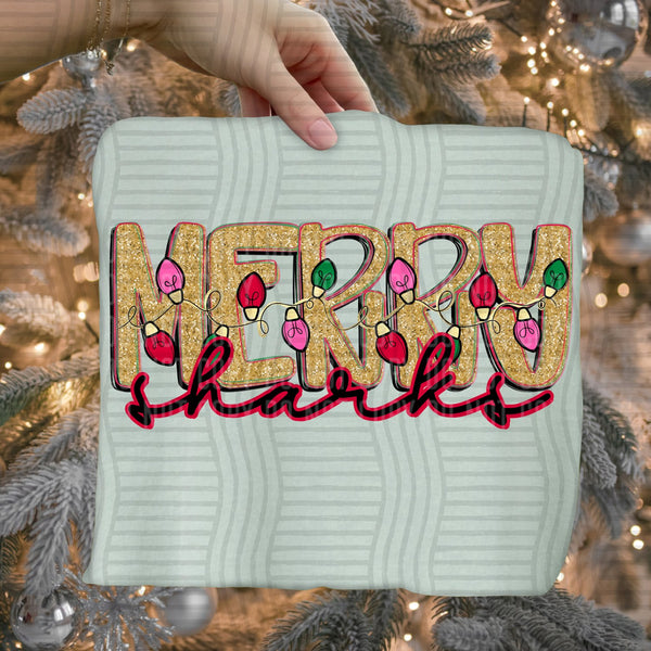 Merry Lights Mascots Sharks design