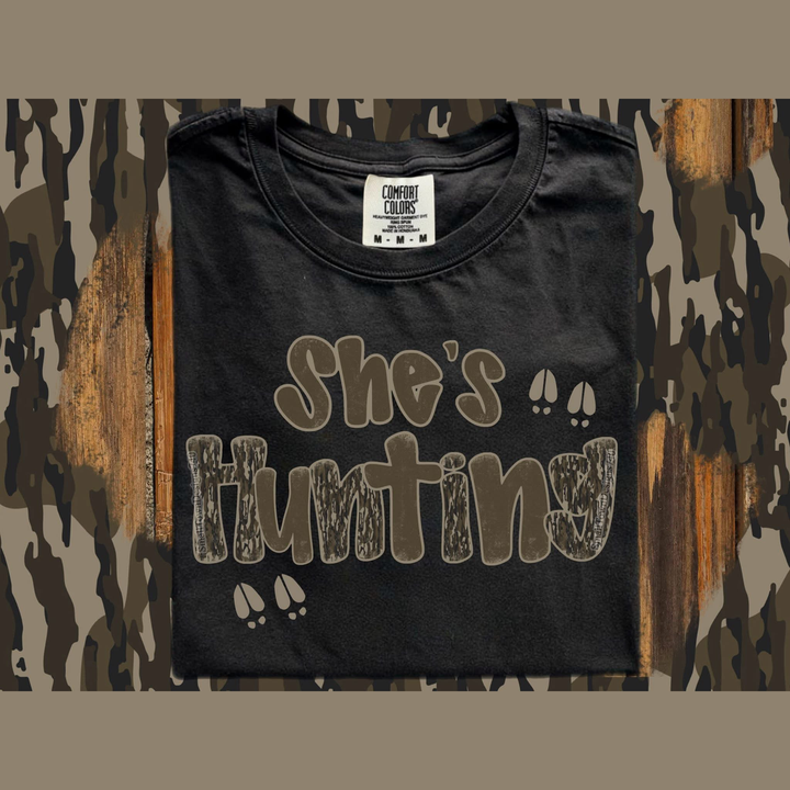 She's Hunting Camo – DTF Transfer