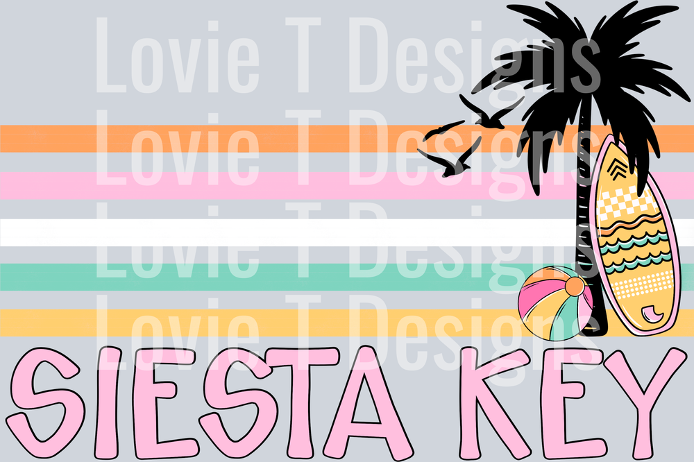 Siesta Key Retro Stripe