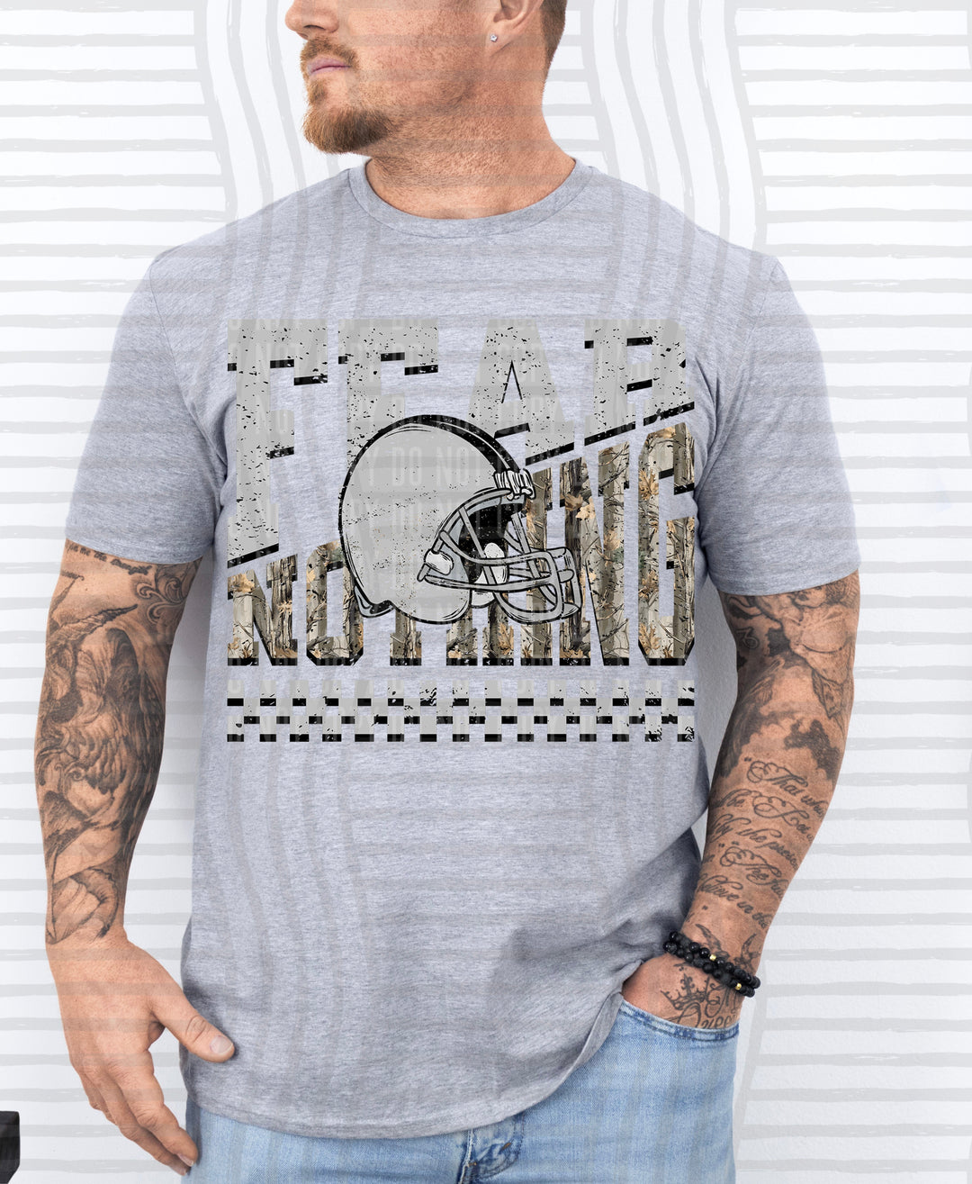 Fear Nothing Silver – Completed Tee