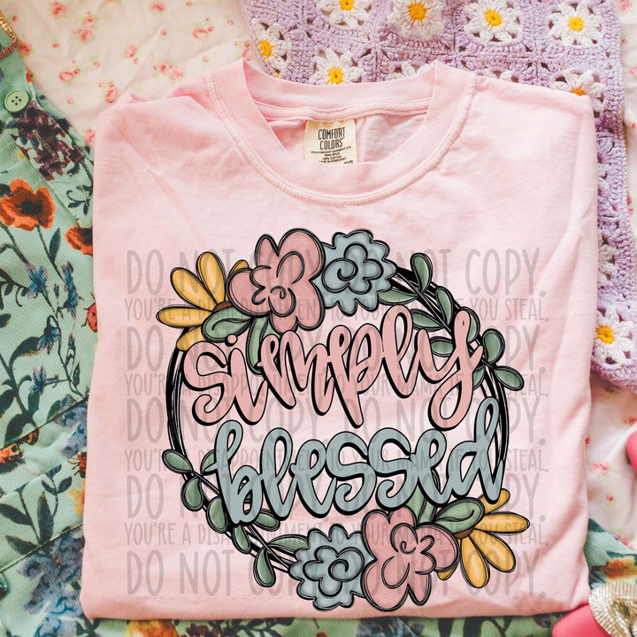 SIMPLY BLESSED FLORAL DOODLE