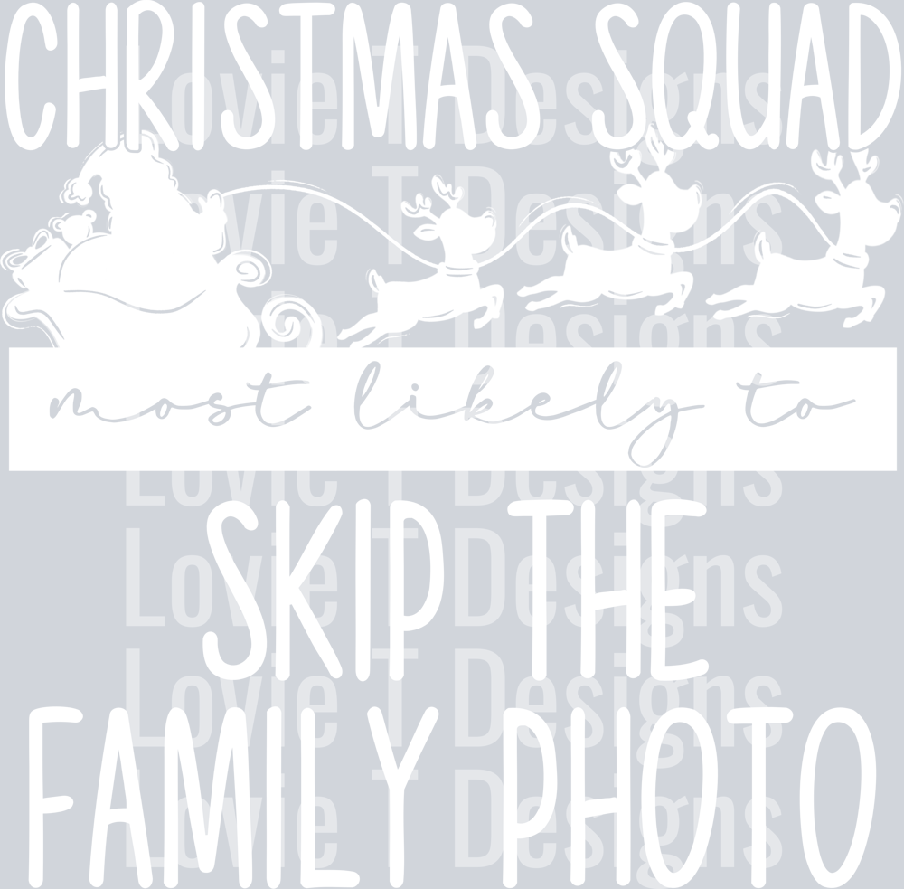 Skip Family Photo white