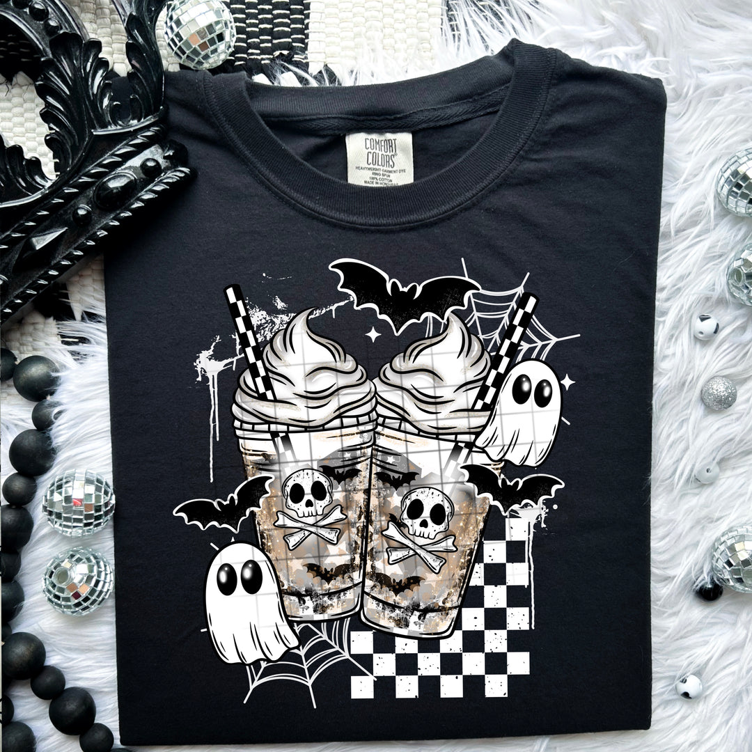 SKULL GHOST COFFEE WHITE