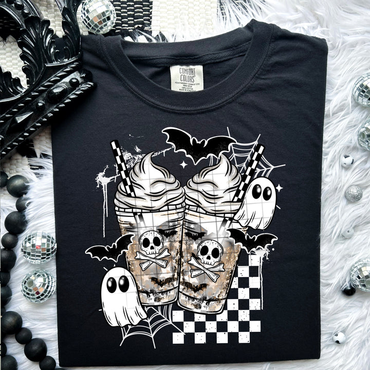 SKULL GHOST COFFEE WHITE