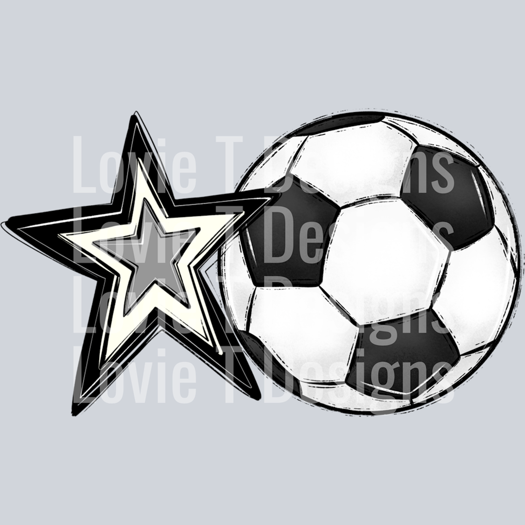 Soccer Mom Grey White Pocket – DTF Transfer