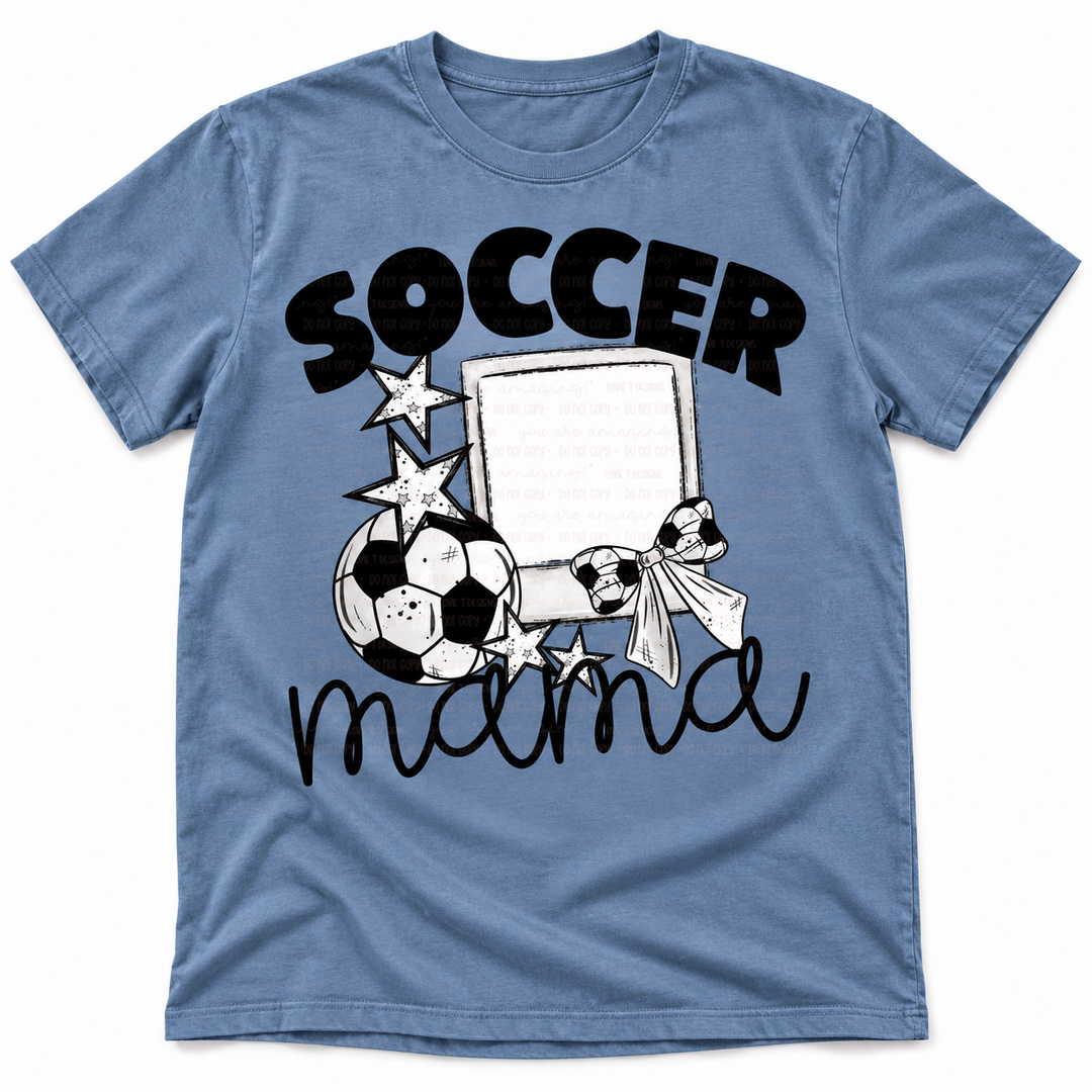 Soccer Photo Frame customizable DTF transfer mockup