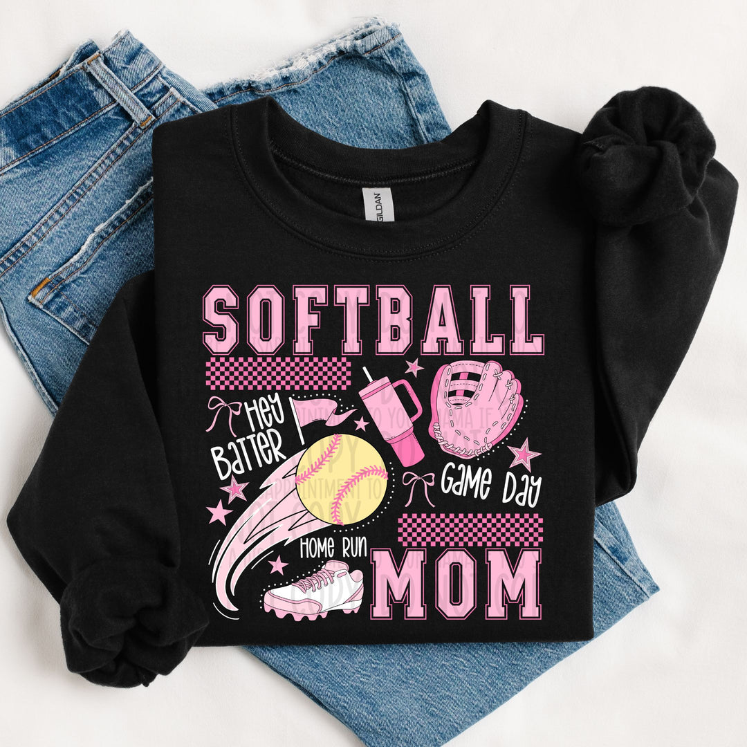 SOFTBALL MOM WHITE