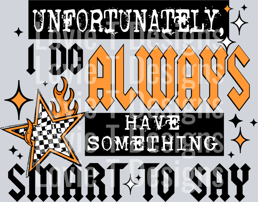 Something smart to say black words