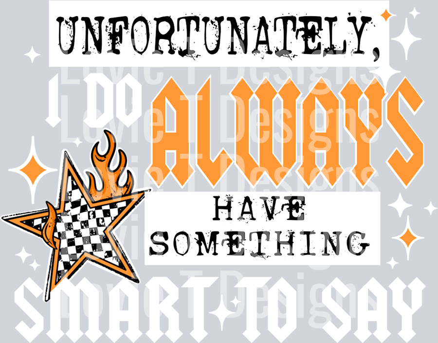 Something smart to say white words