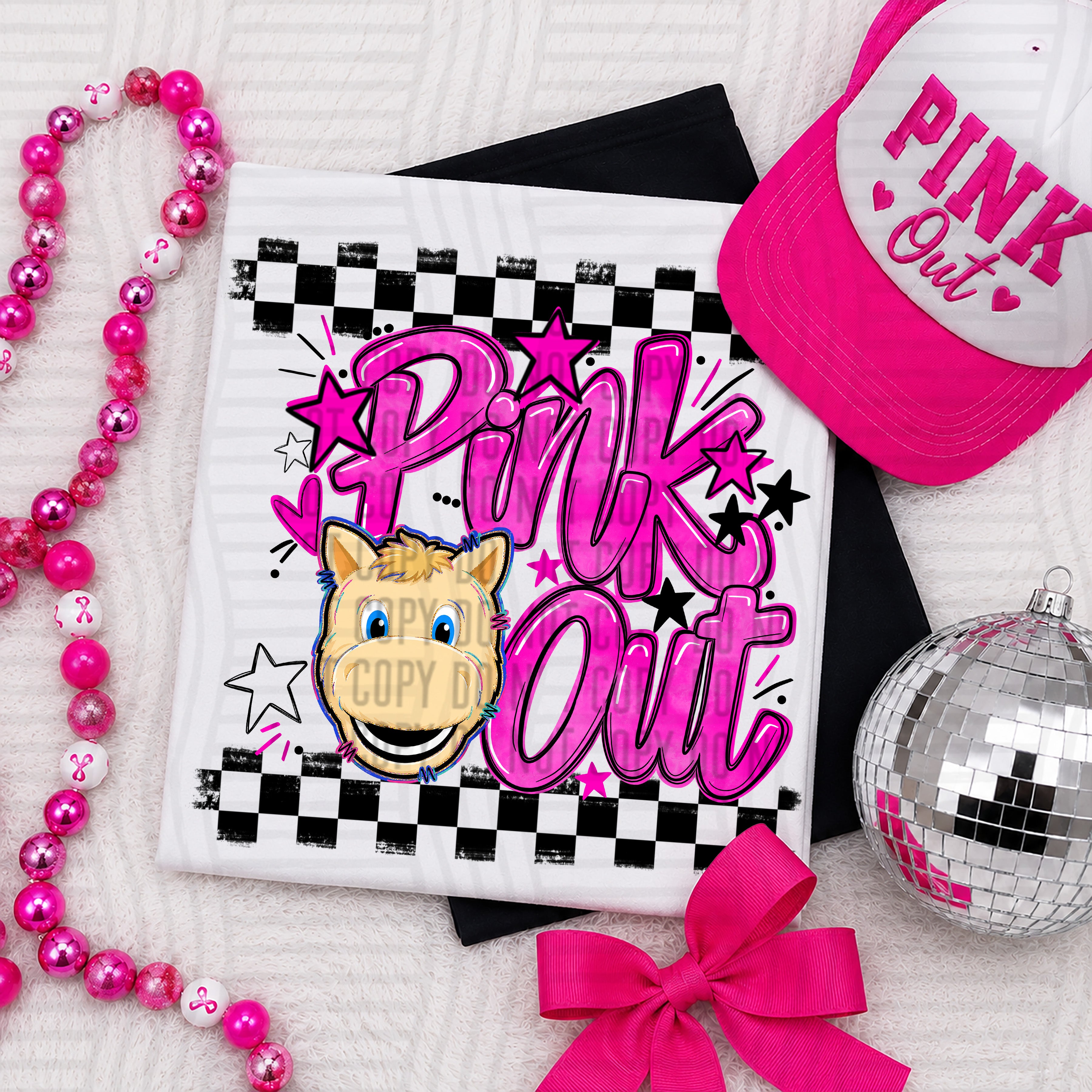 Pink Out Mascots CC Sooners design
