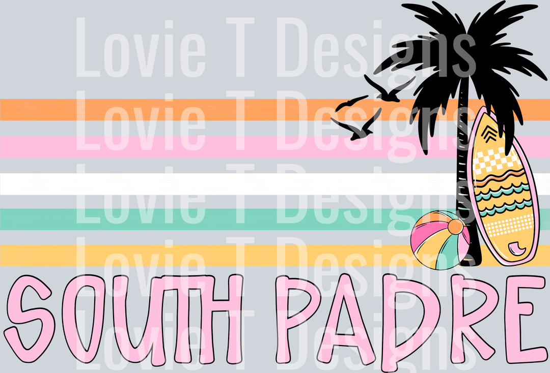 South Padre Retro Stripe