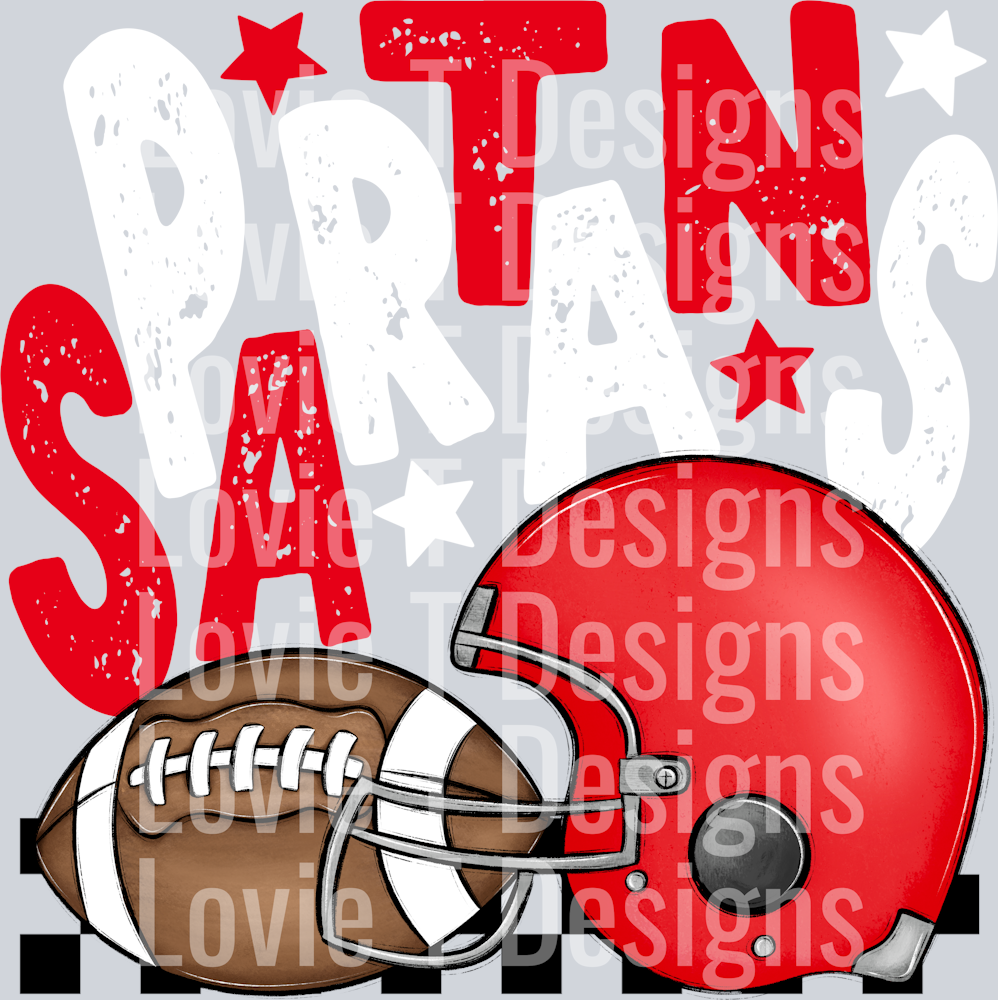 Spartans Red White FB