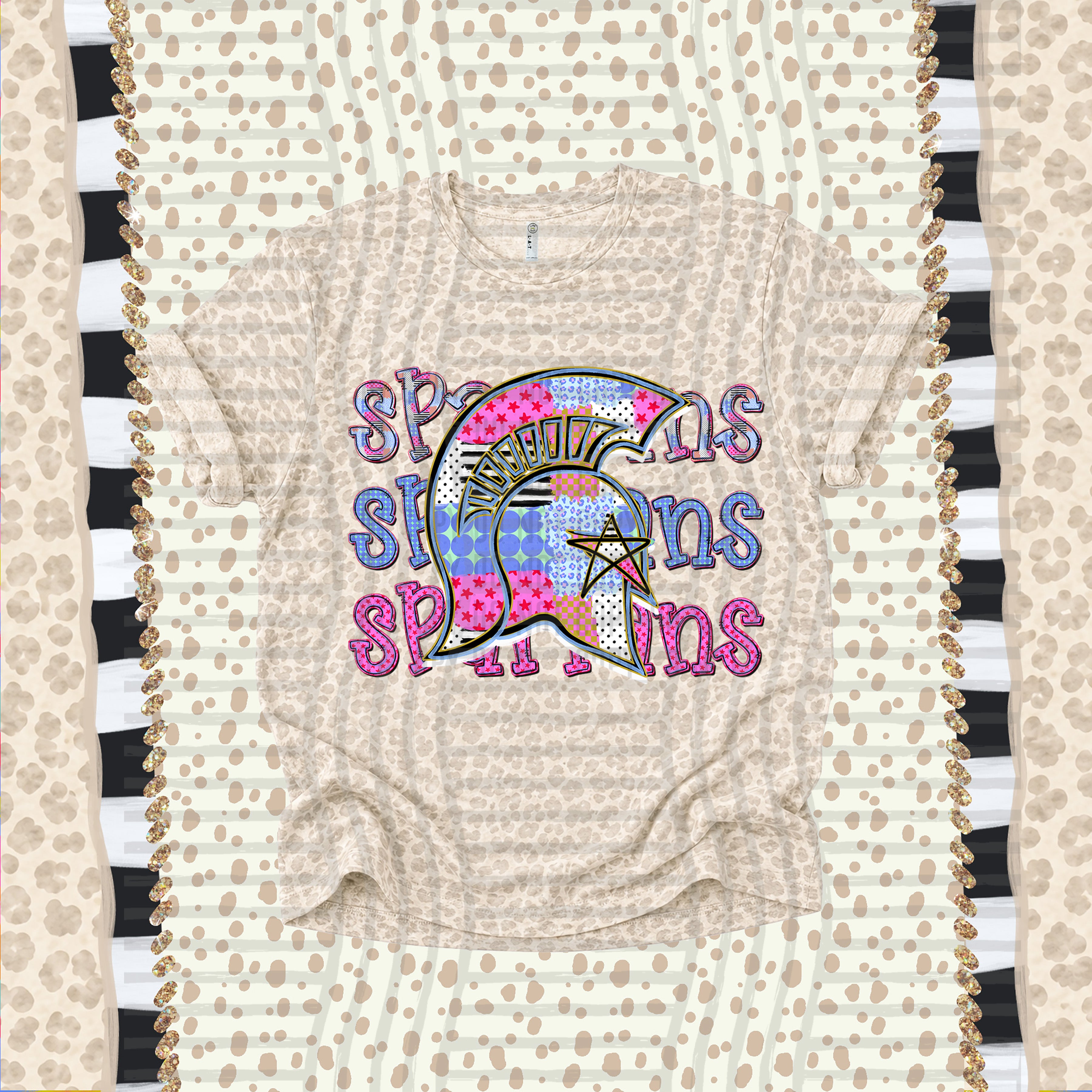 Dolly Doodle Mascots Spartans design