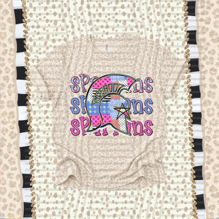 Spartans Dolly Doodle mascot DTF transfer