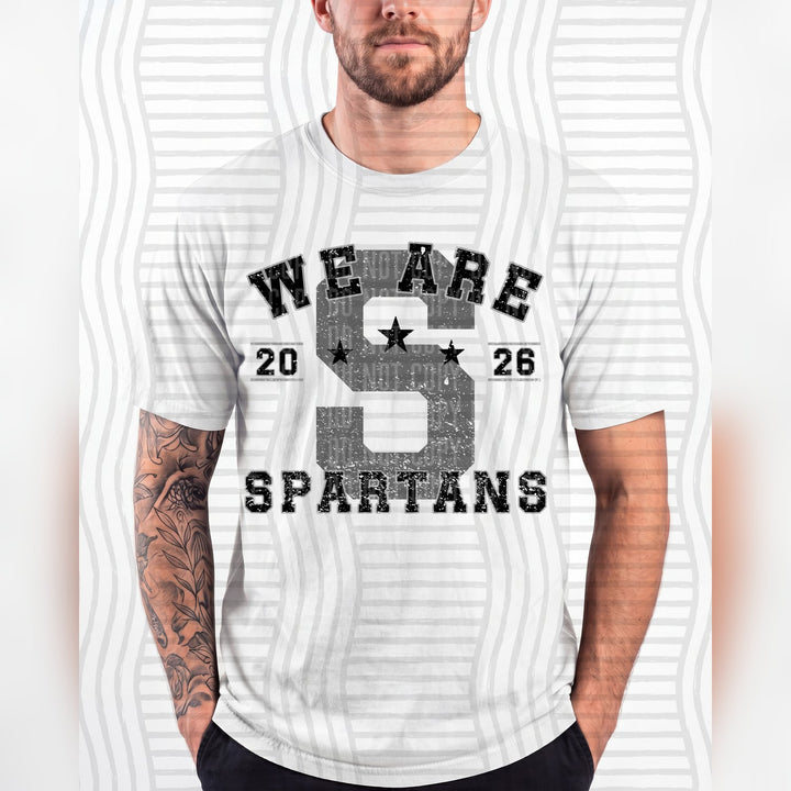 Spartans Varsity Initials Mascots DTF transfer
