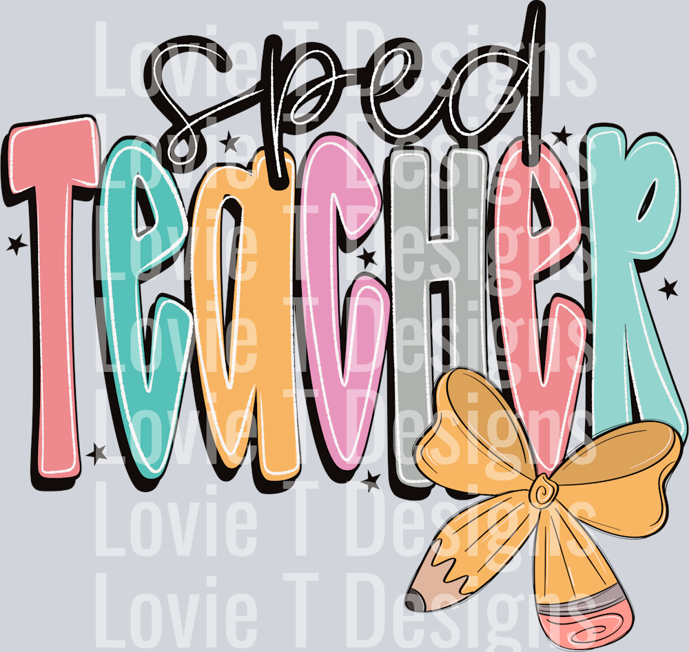Sped Teacher Doodle Pencil