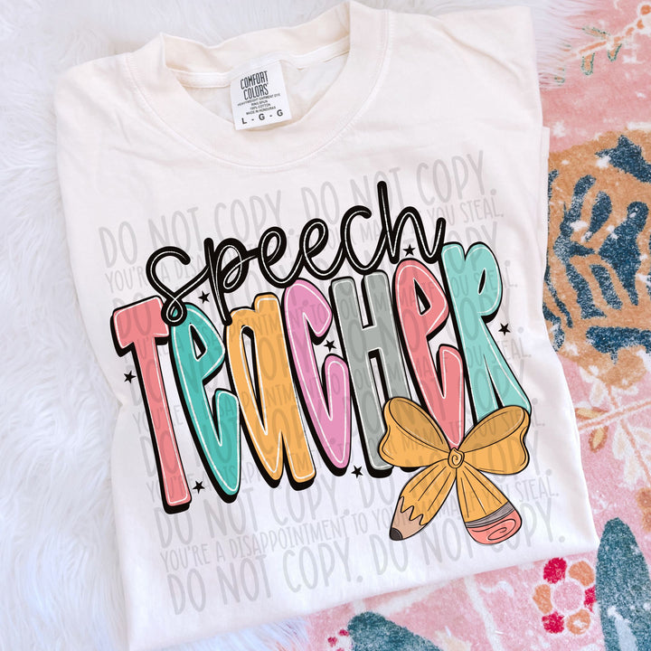 SPEECH TEACHER DOODLE PENCIL