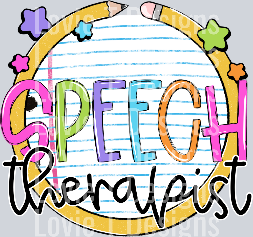 Speech Therapist  Paper and Pencil