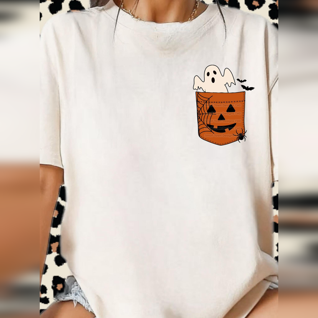 Spooky Pumpkin Pocket – DTF Transfer