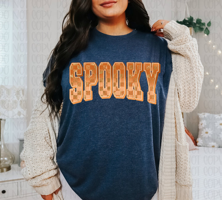 SPOOKY VARSITY ARCHED ORANGE