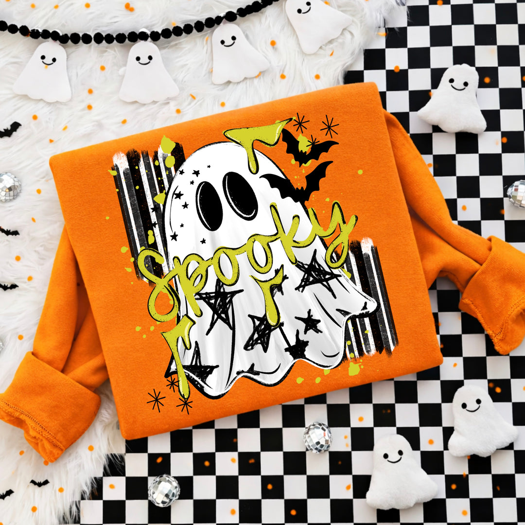 SPOOKY GHOST Halloween DTF transfer design