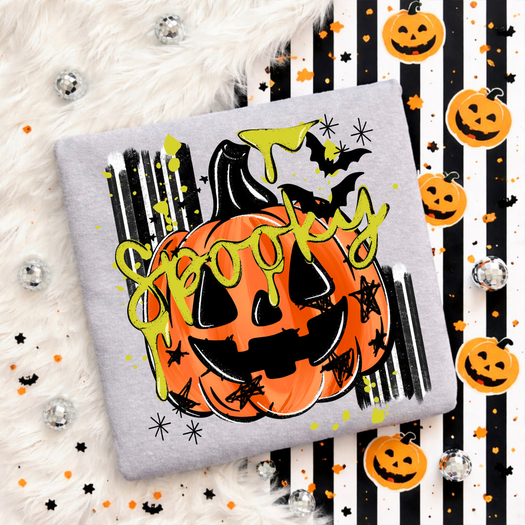 SPOOKY PUMPKIN Halloween DTF transfer design