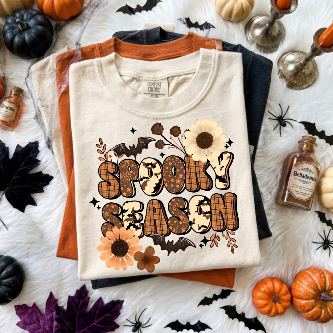 SPOOKY SEASON FLORALS Halloween DTF transfer design