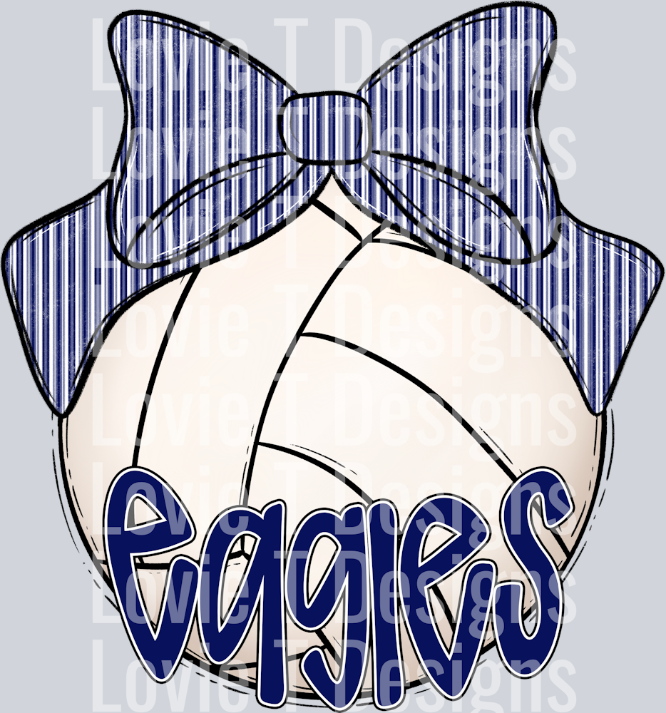 Sport Bow Balls VOLLEYBALL EAGLES NAVY