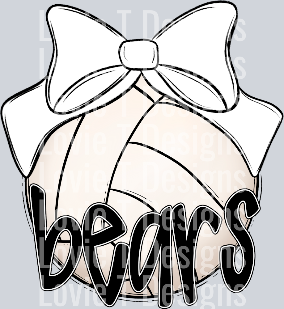 Sport Bow Balls VOLLEYBALL WHITE BEARS