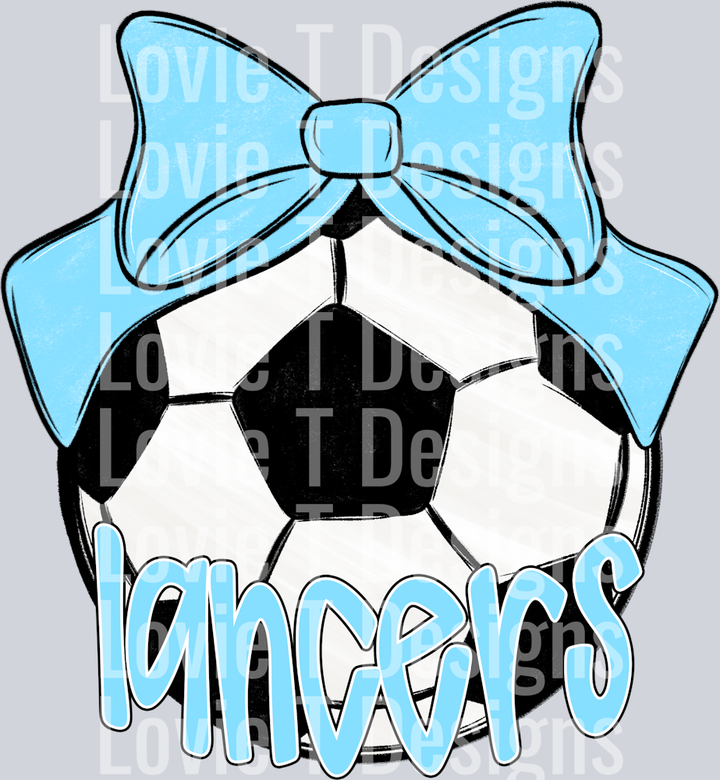 Sport Bow Soccer Lancers Columbia Blue