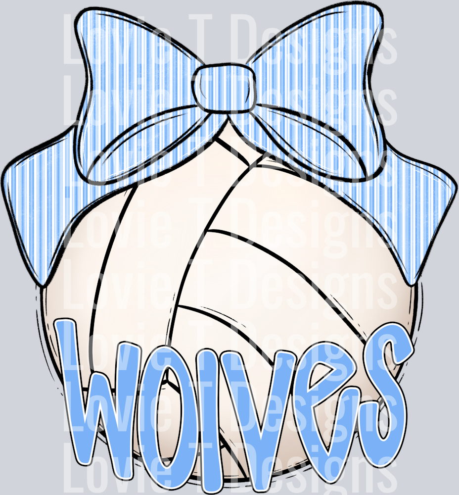 Sport Bow VOLLEYBALL COLUMBIA SEERSUCKER