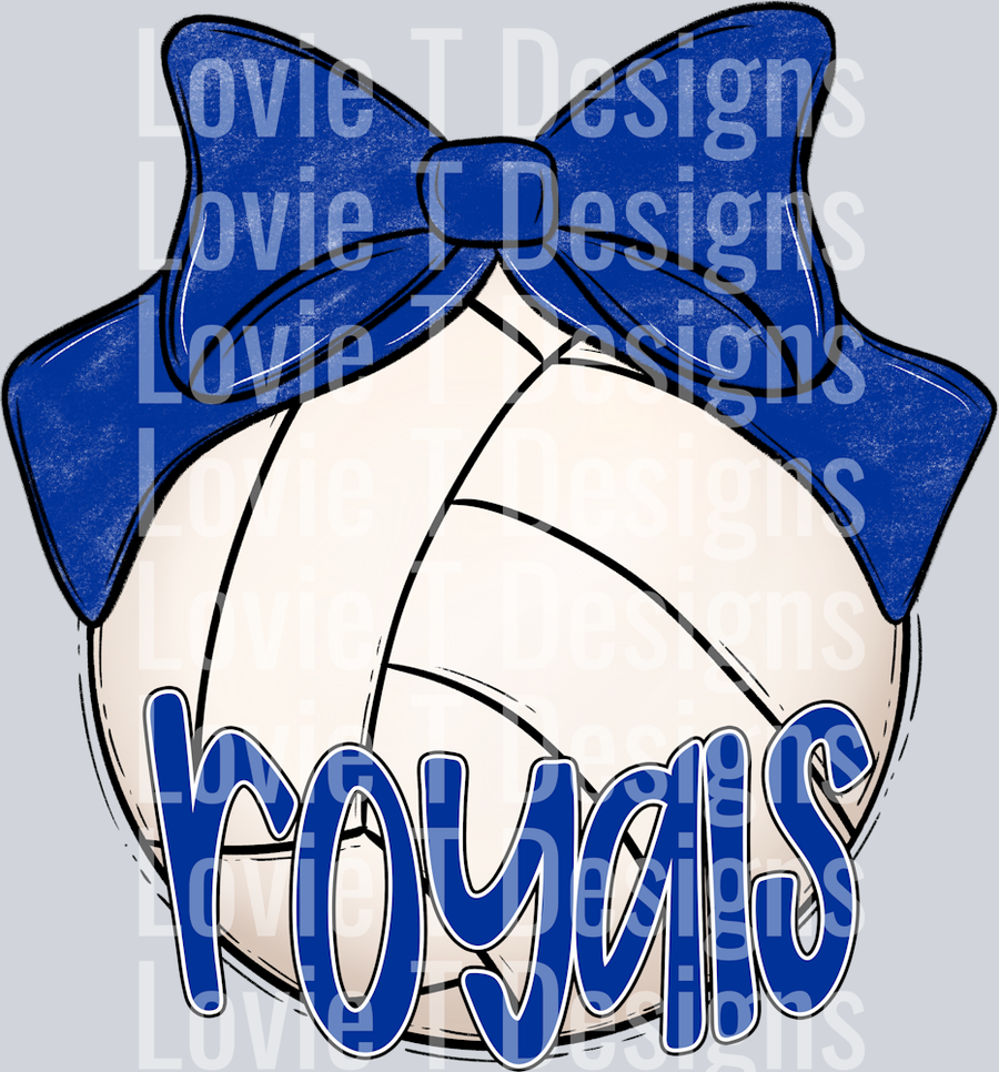 Sport Bow VOLLEYBALL ROYALS ROYAL BLUE
