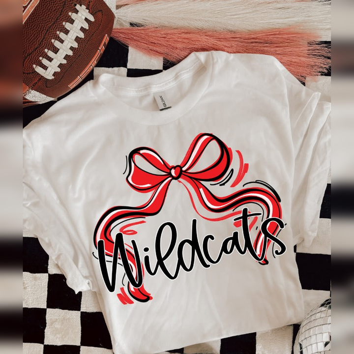 Sports Ribbon Bows Choose Your Colors – DTF Transfer