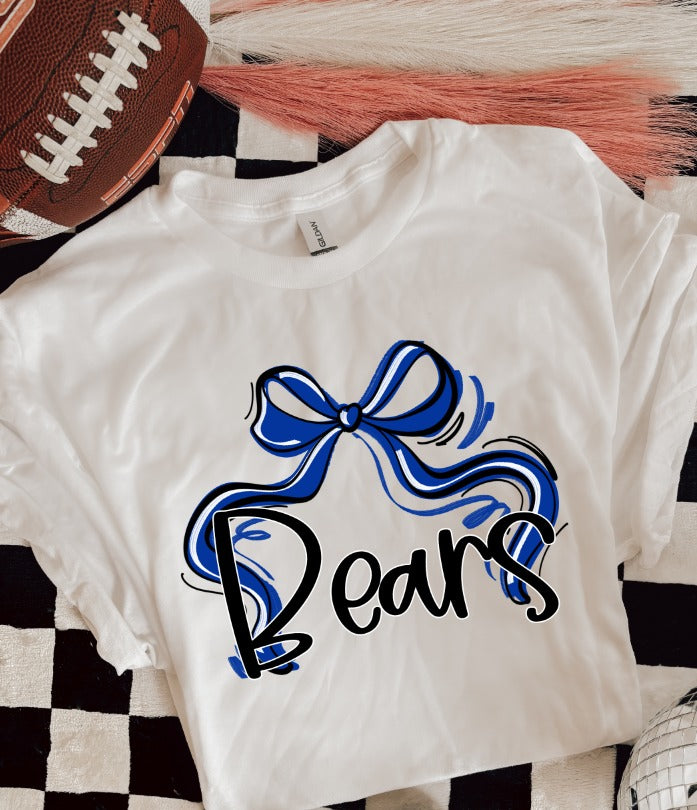 SPORTS RIBBON BOWS   CHOOSE YOUR COLORS