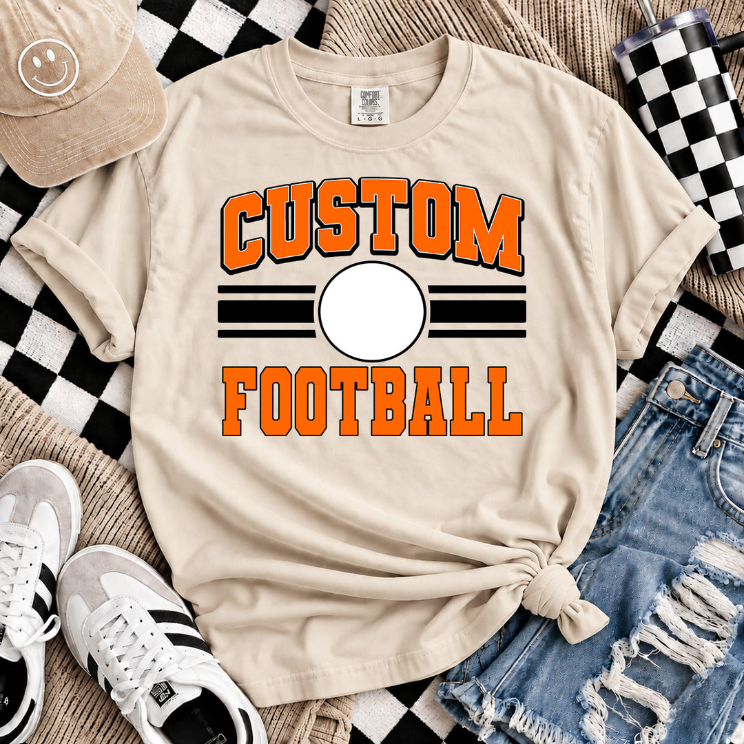 Sports Stripe Emblem custom mascot DTF transfer mockup